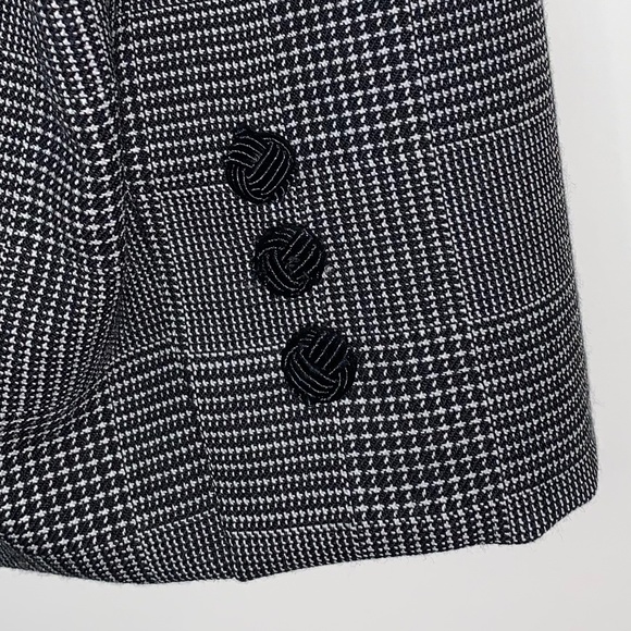 Ann Taylor Suiting Jacket - Black/White Glen Plaid Size 2 - Picture 7 of 9
